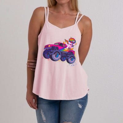 Monster Truck Unicorn Women's Strappy Tank