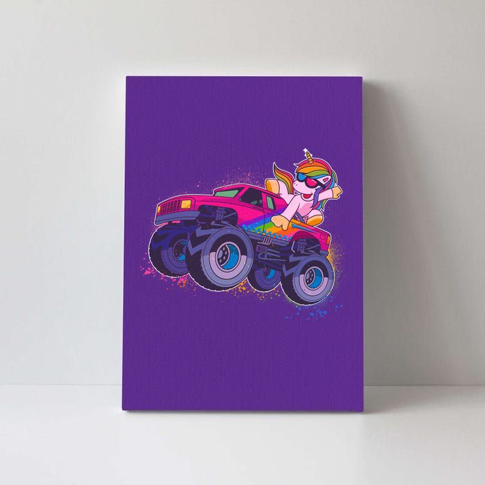 Monster Truck Unicorn Canvas