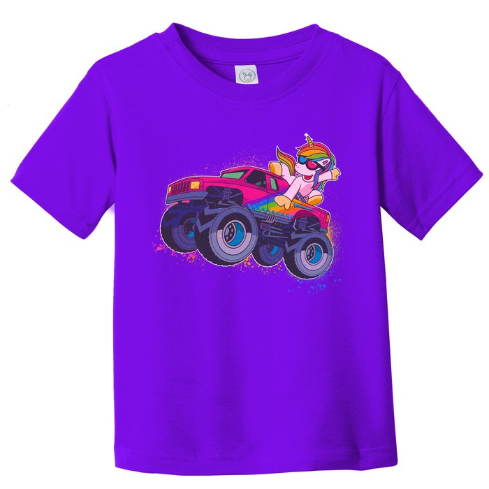 Monster Truck Unicorn Toddler T-Shirt