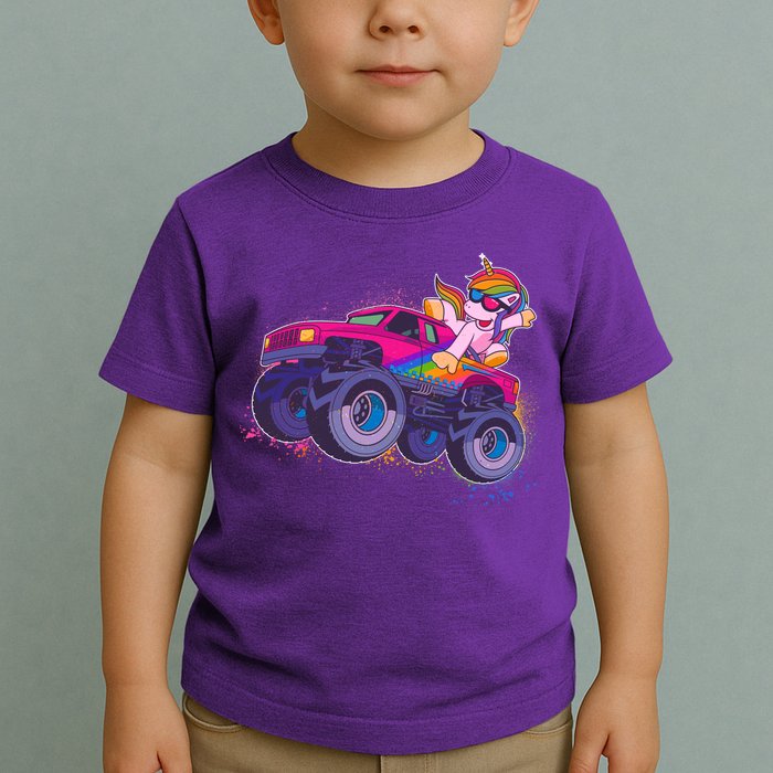 Monster Truck Unicorn Toddler T-Shirt