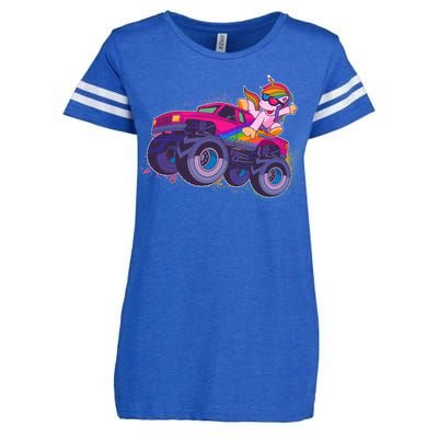 Monster Truck Unicorn Enza Ladies Jersey Football T-Shirt