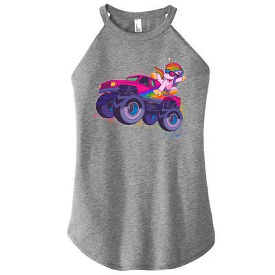 Monster Truck Unicorn Women's Perfect Tri Rocker Tank