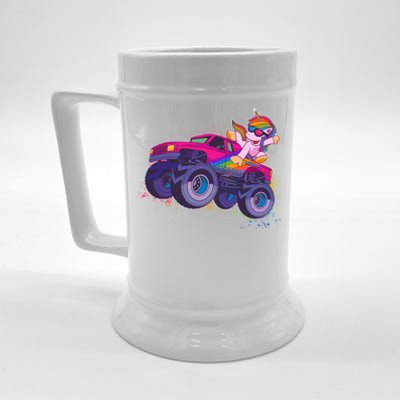 Monster Truck Unicorn Beer Stein