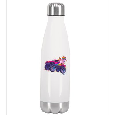 Monster Truck Unicorn Stainless Steel Insulated Water Bottle