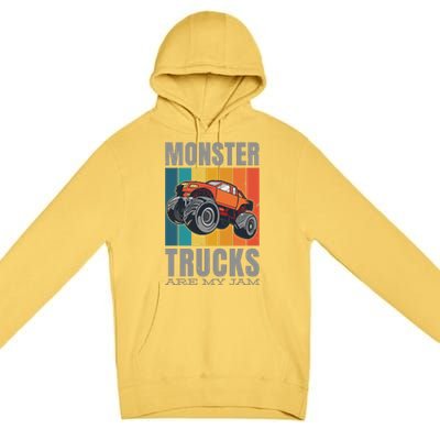 Monster Trucks Are My Jam Premium Pullover Hoodie