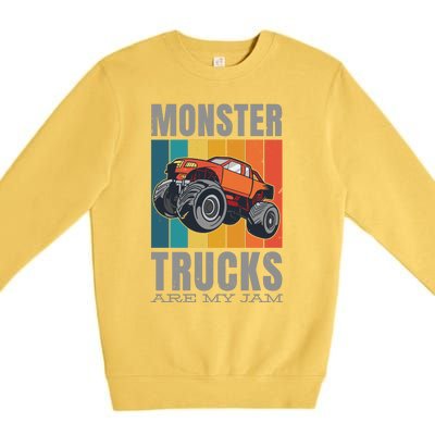 Monster Trucks Are My Jam Premium Crewneck Sweatshirt