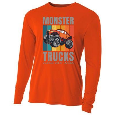 Monster Trucks Are My Jam Cooling Performance Long Sleeve Crew