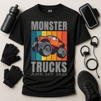 Monster Trucks Are My Jam Cooling Performance Crew T-Shirt