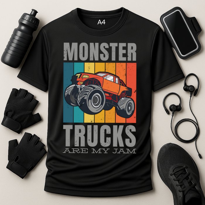 Monster Trucks Are My Jam Cooling Performance Crew T-Shirt