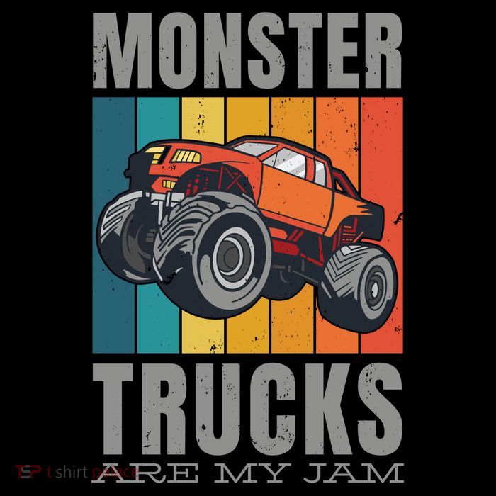 Monster Trucks Are My Jam Drawstring Bag