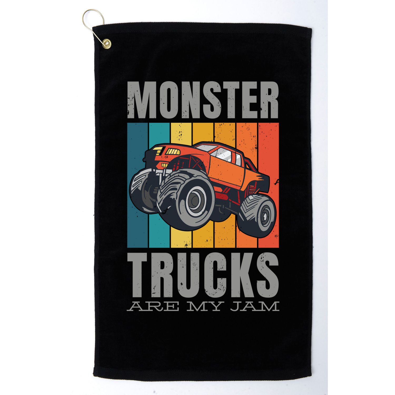Monster Trucks Are My Jam Golf Towel