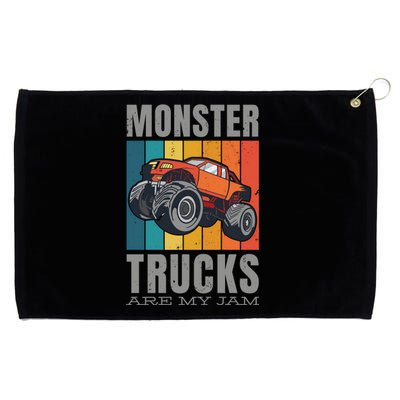 Monster Trucks Are My Jam Grommeted Golf Towel