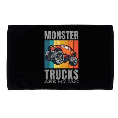 Monster Trucks Are My Jam Microfiber Hand Towel