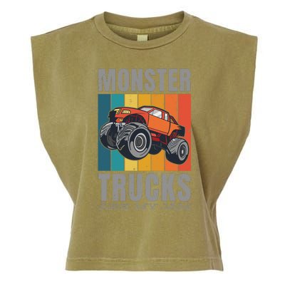 Monster Trucks Are My Jam Garment-Dyed Women's Muscle Tee