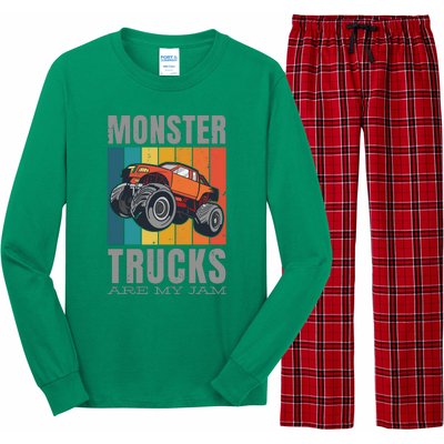 Monster Trucks Are My Jam Long Sleeve Pajama Set