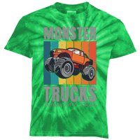 Monster Trucks Are My Jam Kids Tie-Dye T-Shirt