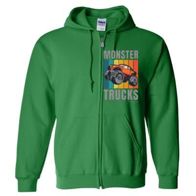 Monster Trucks Are My Jam Full Zip Hoodie