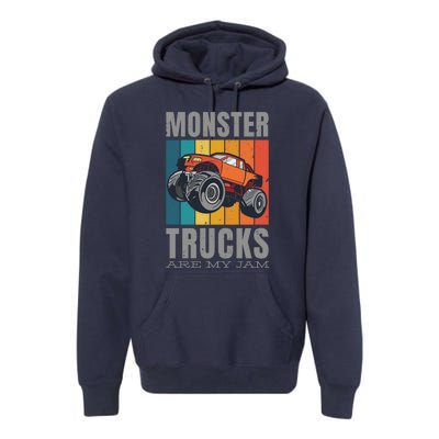 Monster Trucks Are My Jam Premium Hoodie