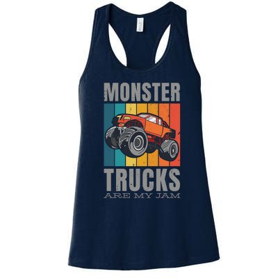 Monster Trucks Are My Jam Women's Racerback Tank