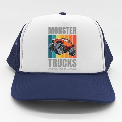 Monster Trucks Are My Jam Trucker Hat