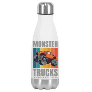 Monster Trucks Are My Jam Stainless Steel Insulated Water Bottle