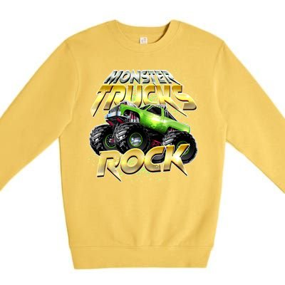 Monster Trucks Rock Premium Crewneck Sweatshirt