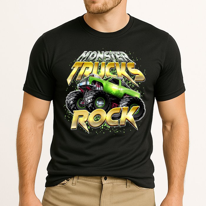 Monster Trucks Rock Cooling Performance Crew T-Shirt