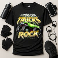 Monster Trucks Rock Cooling Performance Crew T-Shirt