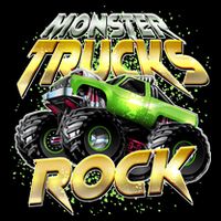Monster Trucks Rock Cooling Performance Crew T-Shirt