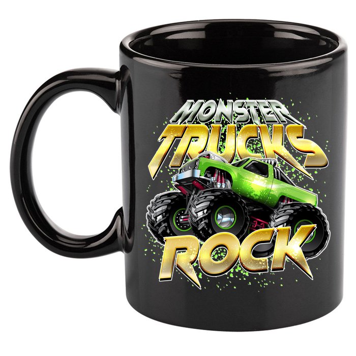 Monster Trucks Rock 11oz C Handle Ceramic Mug