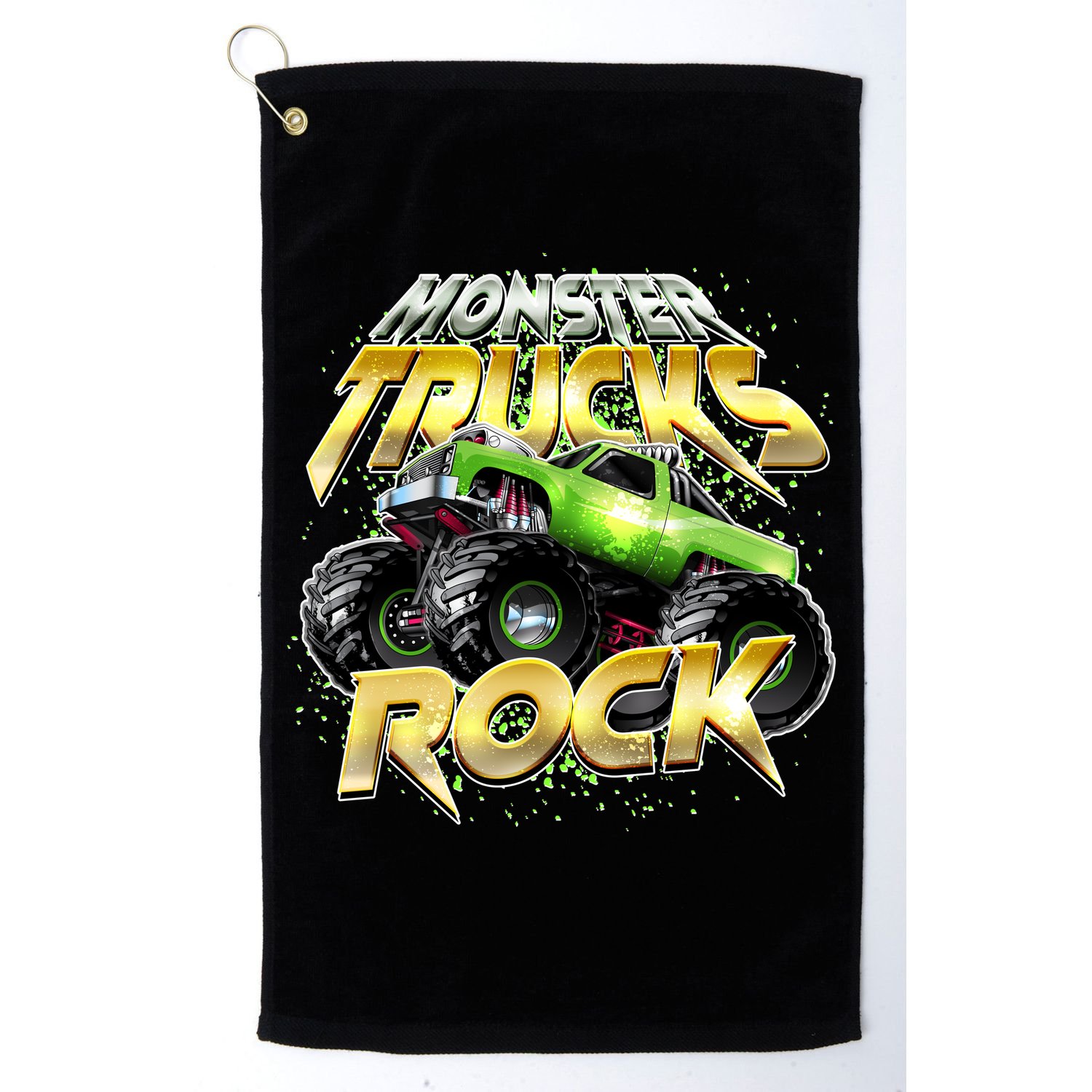 Monster Trucks Rock Golf Towel