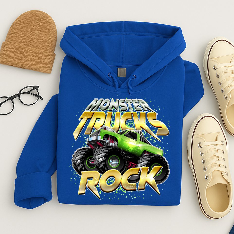 Monster Trucks Rock Hoodie