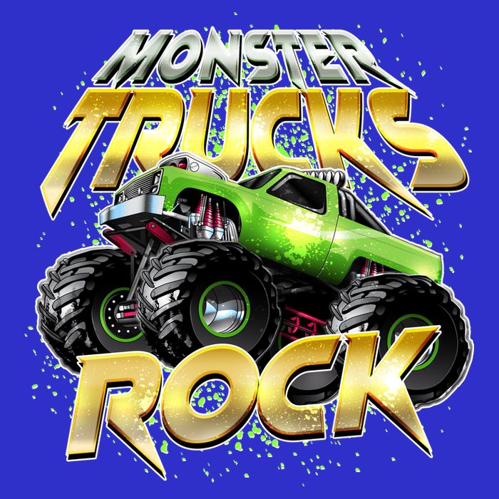 Monster Trucks Rock Long Sleeve Shirt