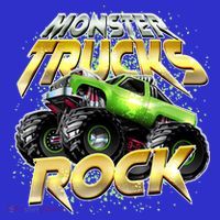 Monster Trucks Rock Poster