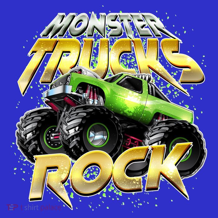 Monster Trucks Rock Poster