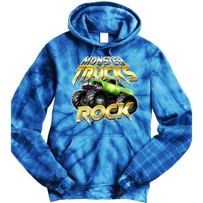 Monster Trucks Rock Tie Dye Hoodie