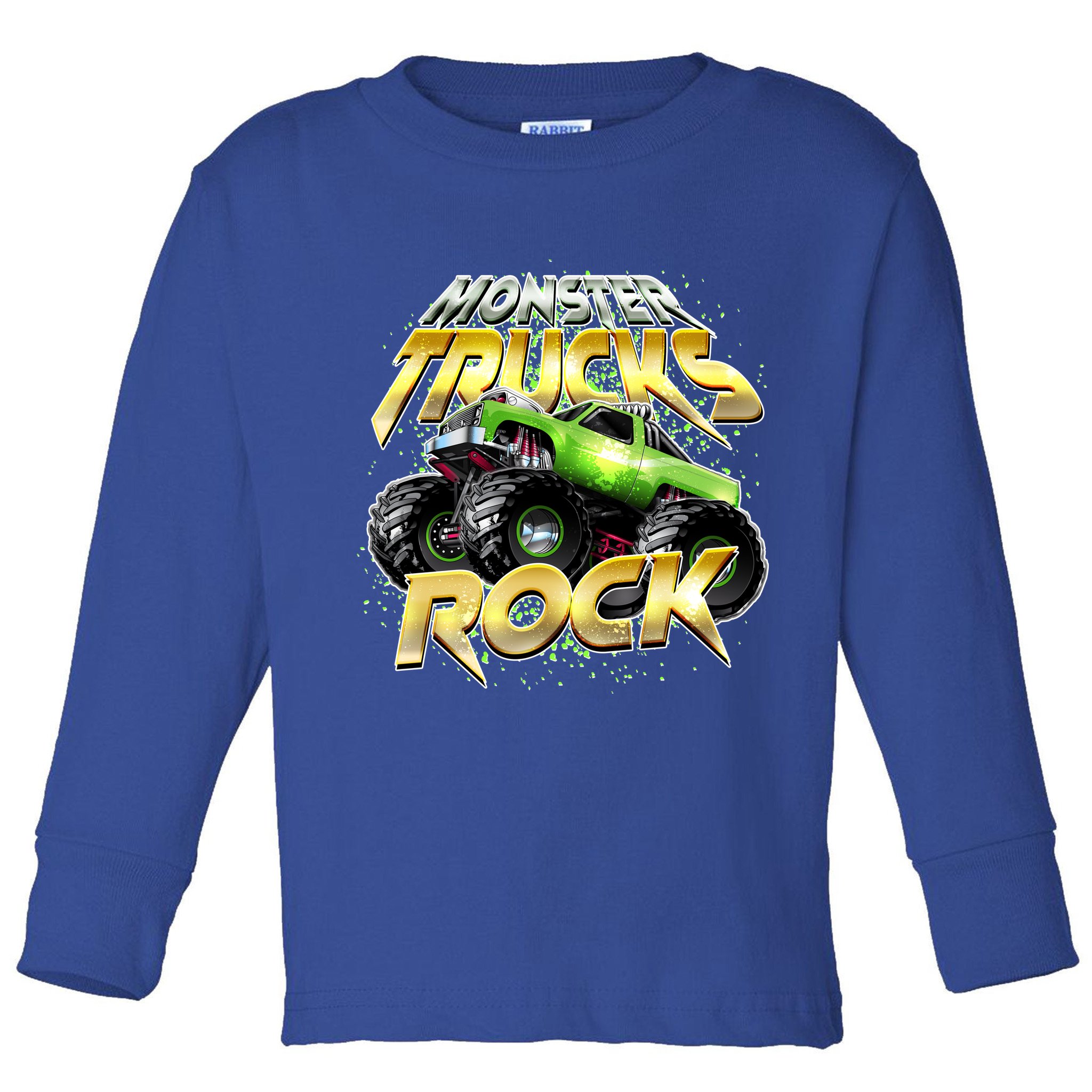 Monster Trucks Rock Toddler Long Sleeve Shirt