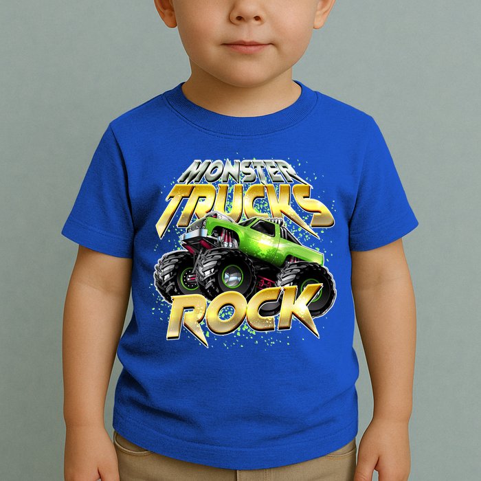 Monster Trucks Rock Toddler T-Shirt