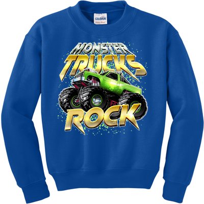 Monster Trucks Rock Kids Sweatshirt