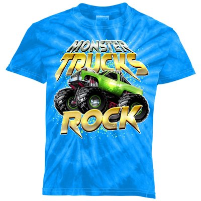 Monster Trucks Rock Kids Tie-Dye T-Shirt