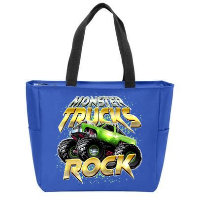 Monster Trucks Rock Zip Tote Bag