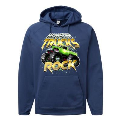 Monster Trucks Rock Performance Fleece Hoodie