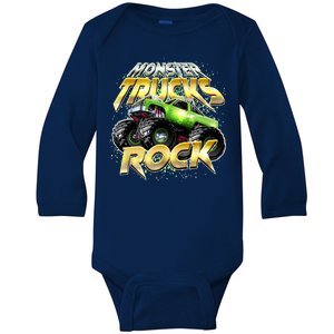 Monster Trucks Rock Baby Long Sleeve Bodysuit