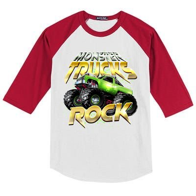 Monster Trucks Rock Kids Colorblock Raglan Jersey