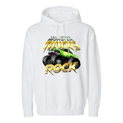 Monster Trucks Rock Garment-Dyed Fleece Hoodie