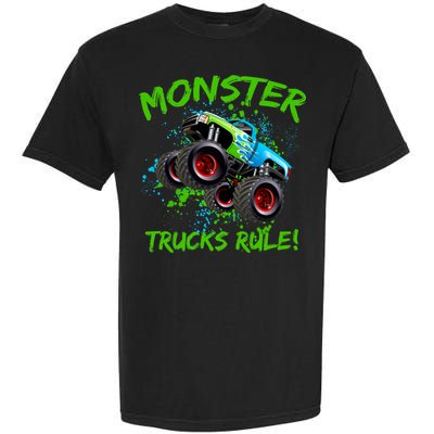 Monster Trucks Rule Garment-Dyed Heavyweight T-Shirt