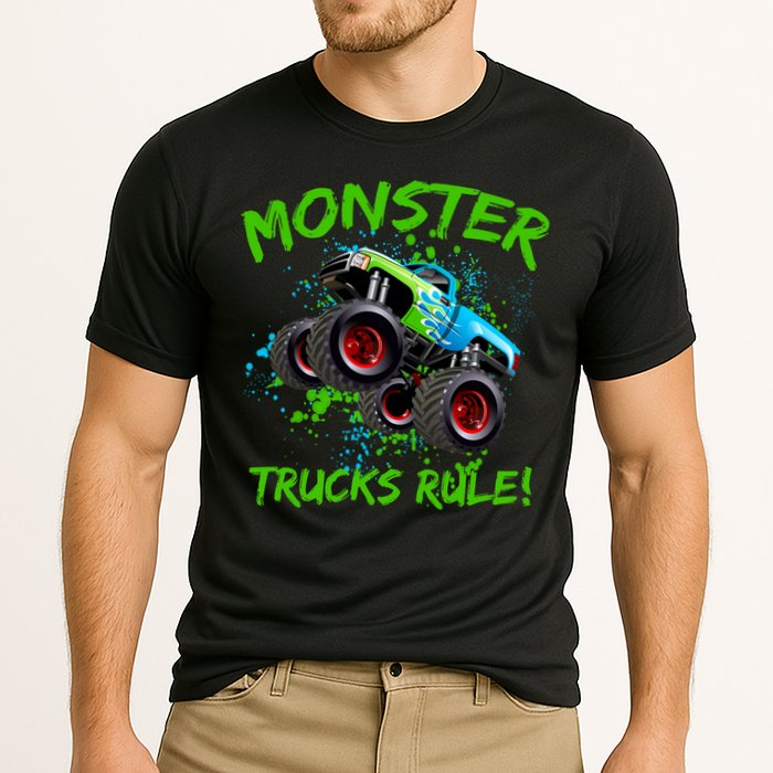 Monster Trucks Rule Cooling Performance Crew T-Shirt