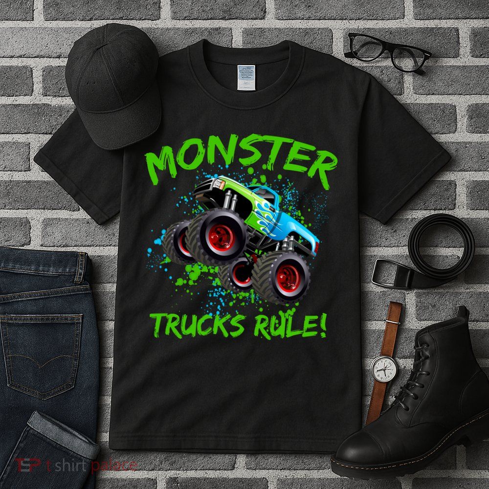 Monster Trucks Rule Tall T-Shirt