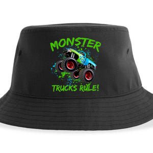 Monster Trucks Rule Sustainable Bucket Hat