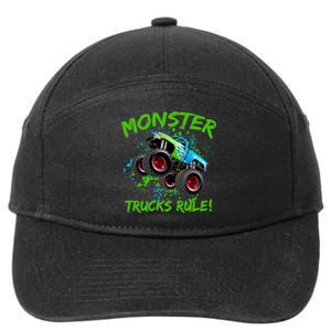 Monster Trucks Rule 7-Panel Snapback Hat